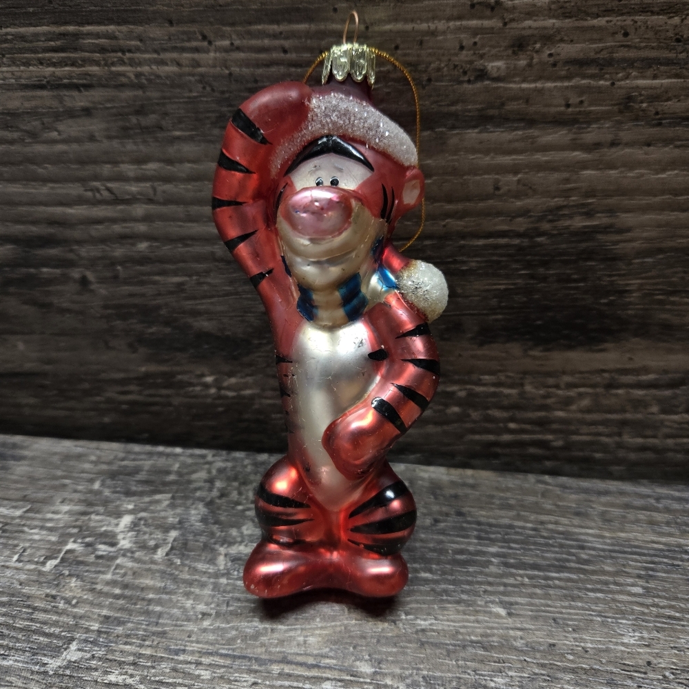 Vintage Disney Winnie the Pooh Tigger Ornament   Christmas  4"‎ Plastic